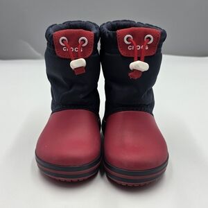 Crocs toddler Crocband Lodgepoint boots size 7
